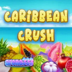 Tampilan visual slot Caribbean Crush dengan tema tropis dan koktail
